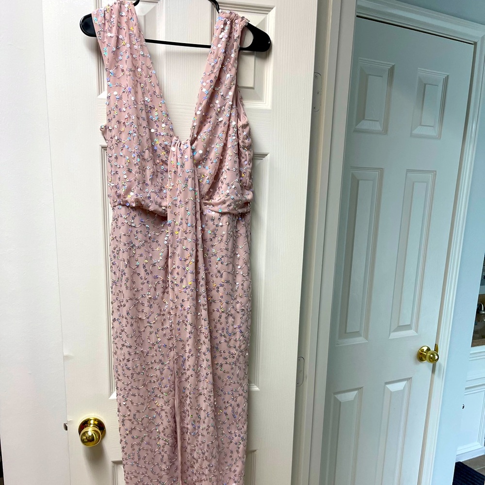 ASOS Formal Pink Sequins Dress